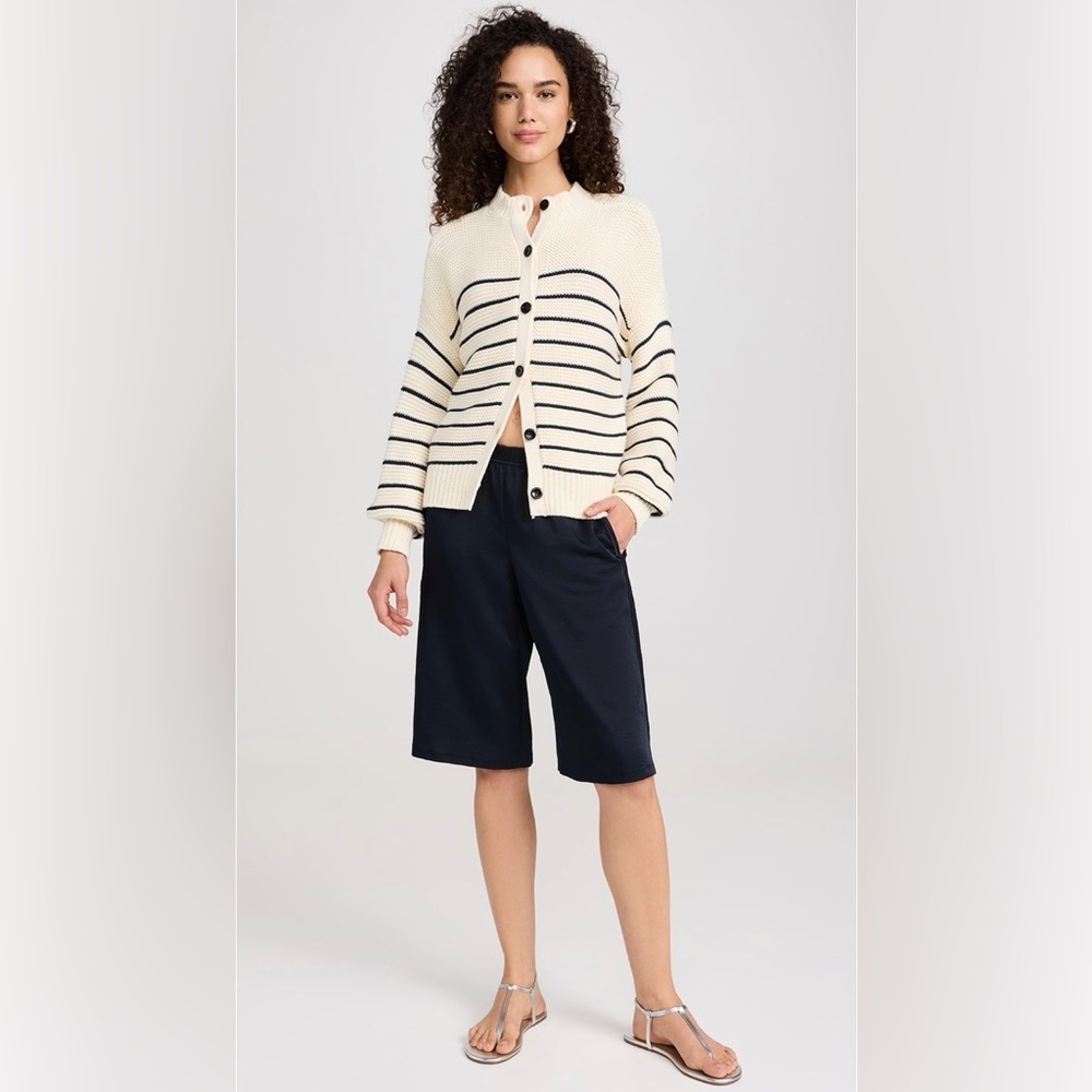 Alex Mill Cotton Button Back Crewneck Sweater